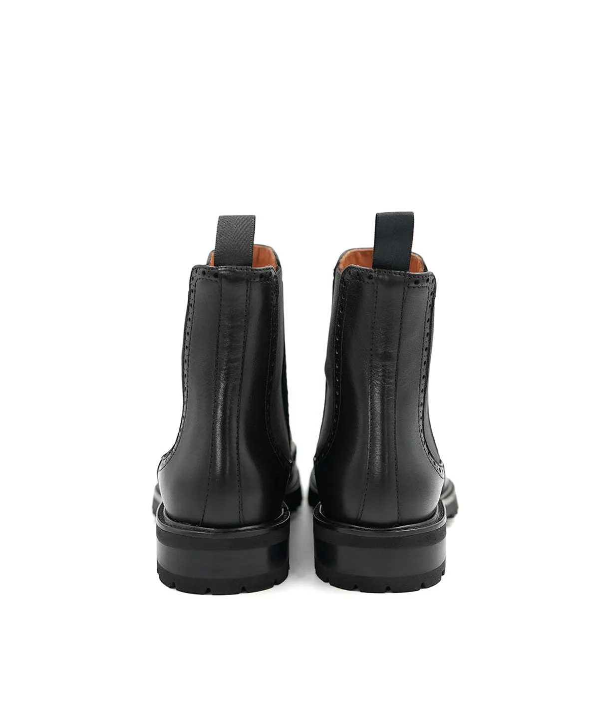 Finsbury Charlie chelsea boots zwart leer