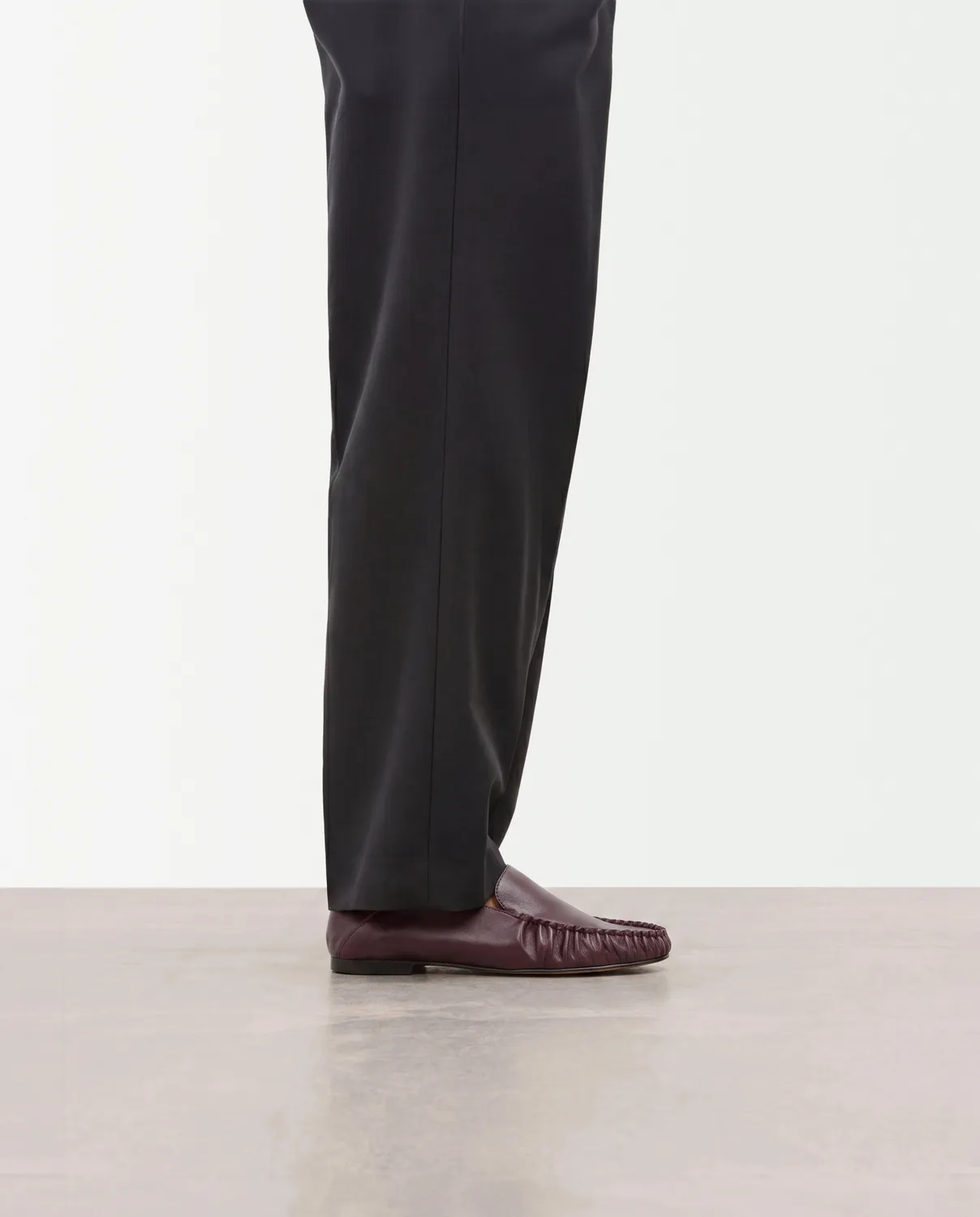 Flattered Bon Bon loafer leer burgundy instapper
