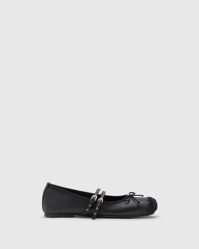 Castaner Gina 280 ballerina's zwart nappa leer