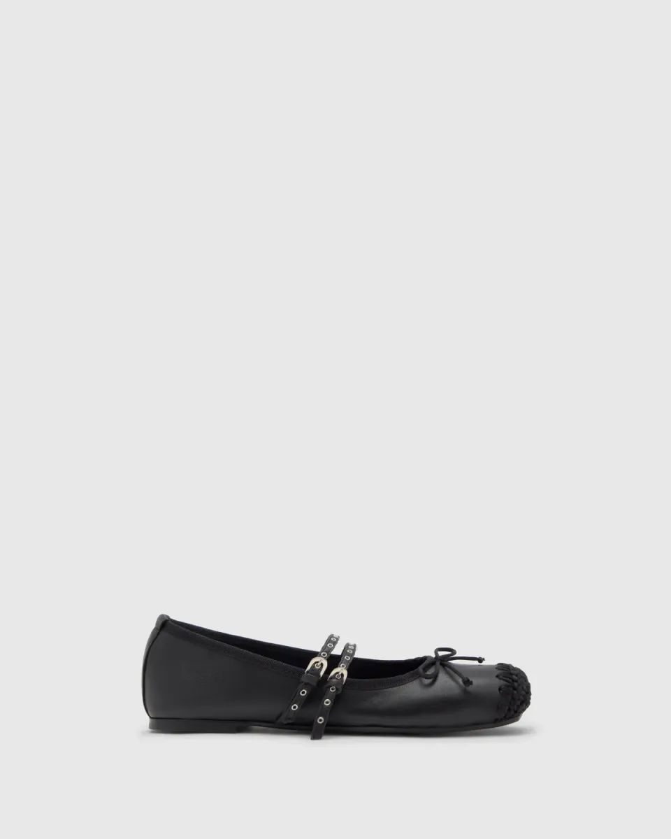 Castaner Gina 280 ballerina's zwart nappa leer