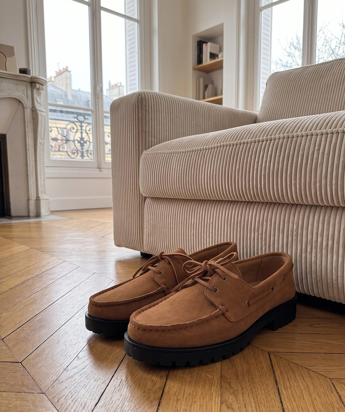 Finsbury Elisabeth loafer muskaat suede 3 cm