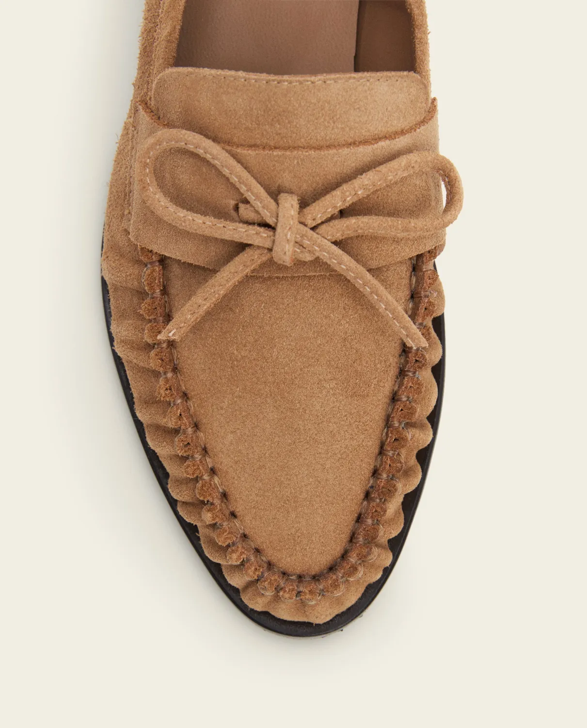 Flattered Dylan Cognac loafers suède