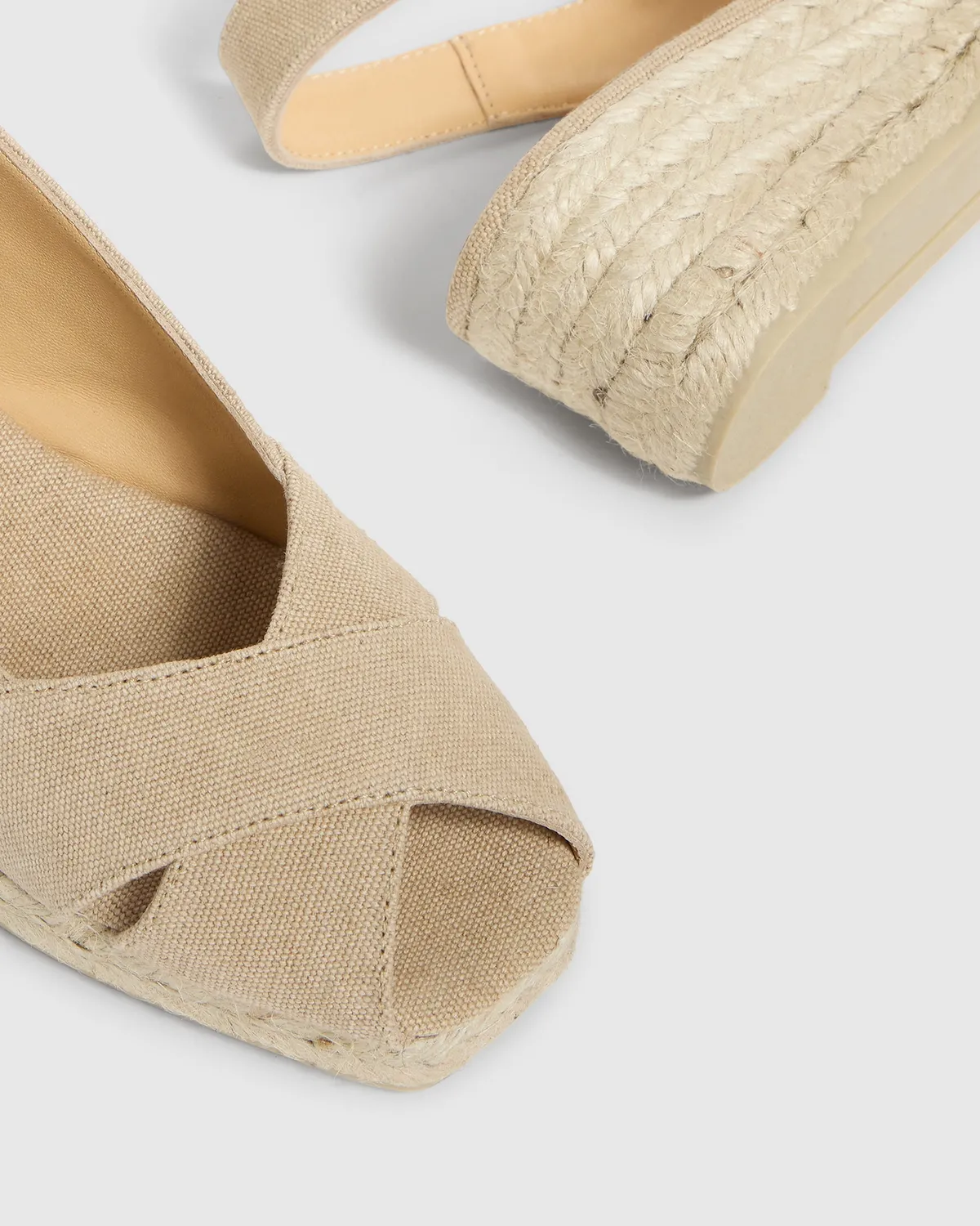 Castaner Diana 3 002 sleehak espadrille zand
