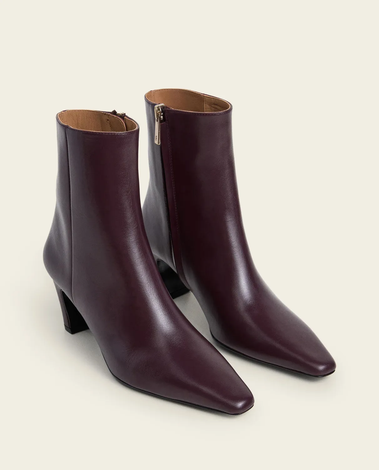 Flattered Xena haklaars bordeaux leer 55mm