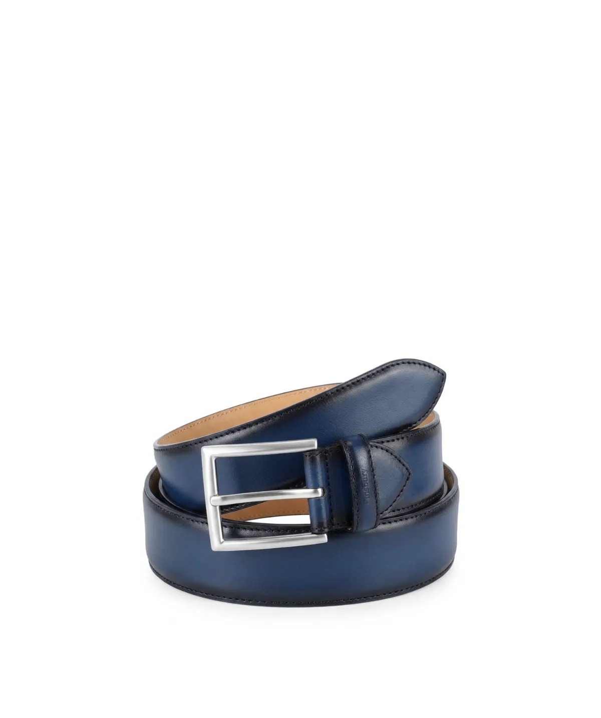 Finsbury Riem Blauw Gepatineerd Leer