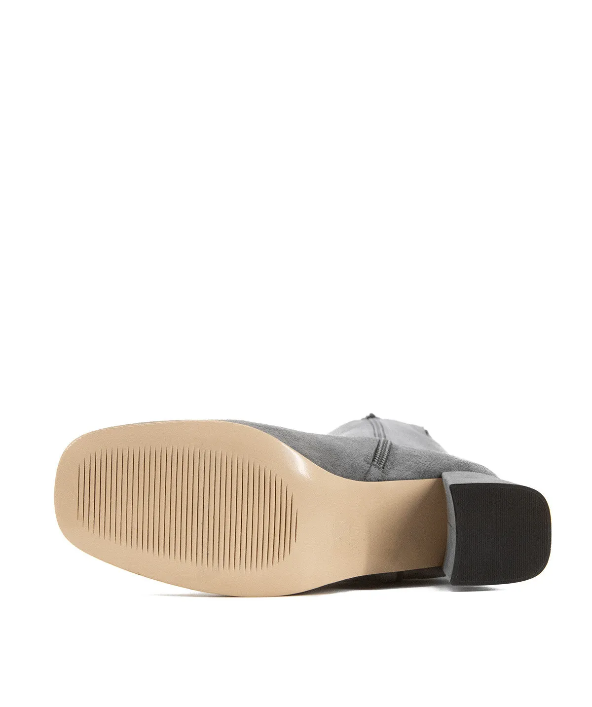 Finsbury Barbara laarzen steengrijs suede hak 6 cm