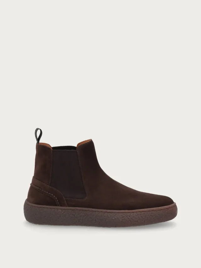 Frau Urban donkerbruine suède beatle boots heren
