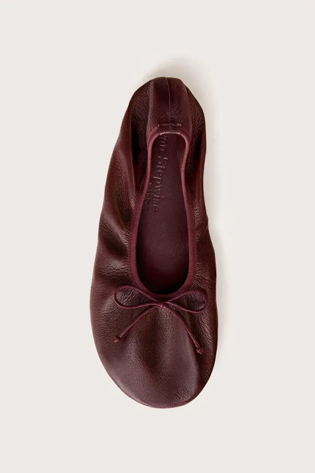 Bryan Stepwise Elia barefoot ballerina's bordeaux leer