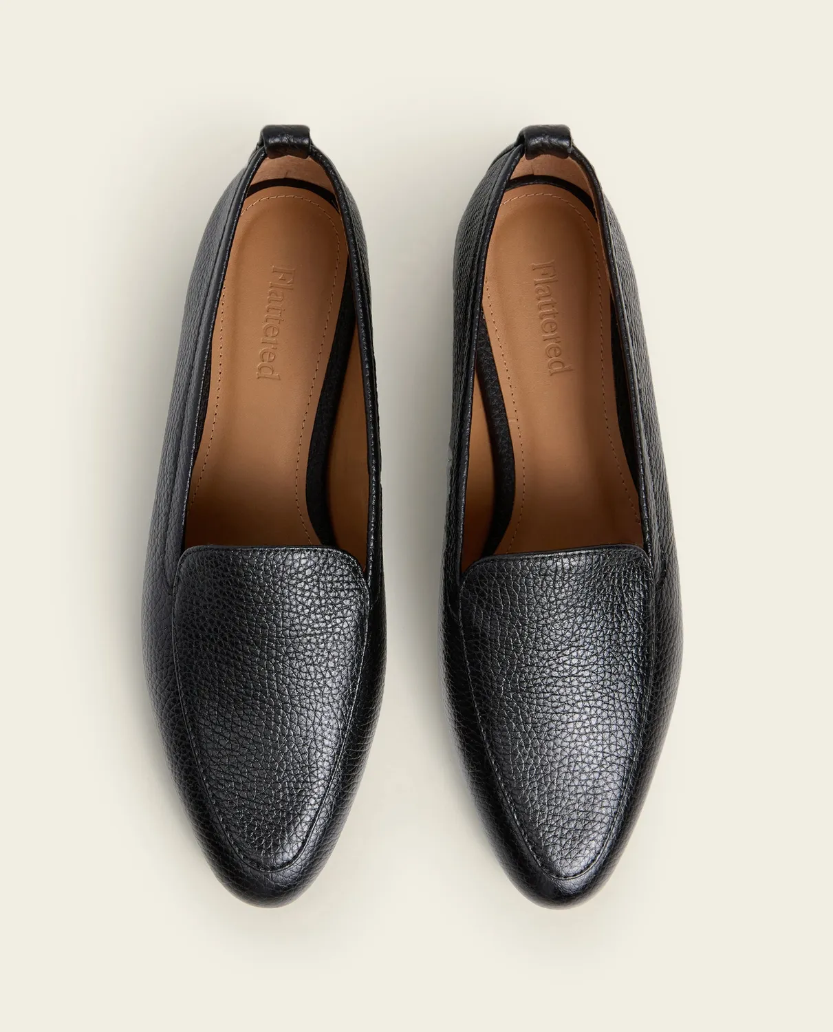 Flattered Cajsa loafers zwart nerfleer lage hak