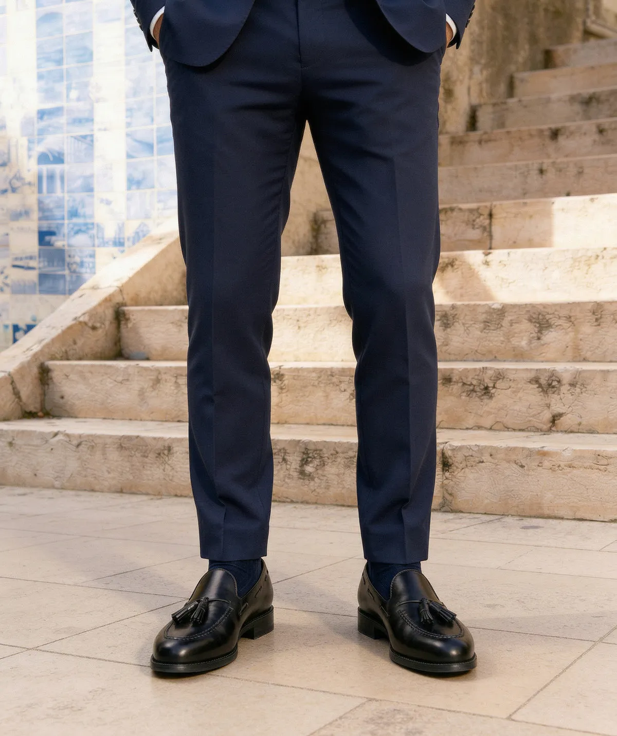 Finsbury Olden loafer zwart leer kwast