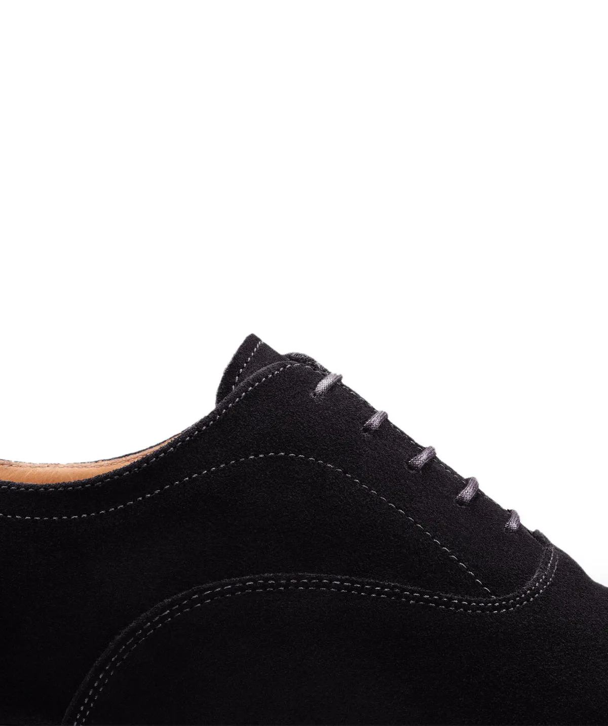 Finsbury Whitney oxford schoenen zwart kalfsfluweel