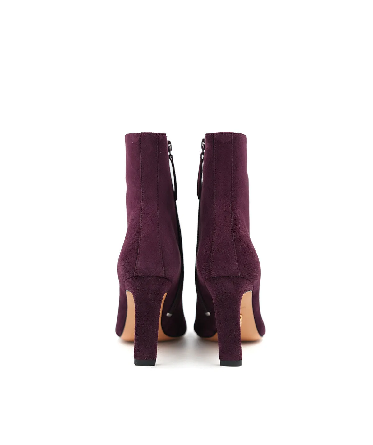 Finsbury Daisya enkellaarzen bordeaux suède 9 cm