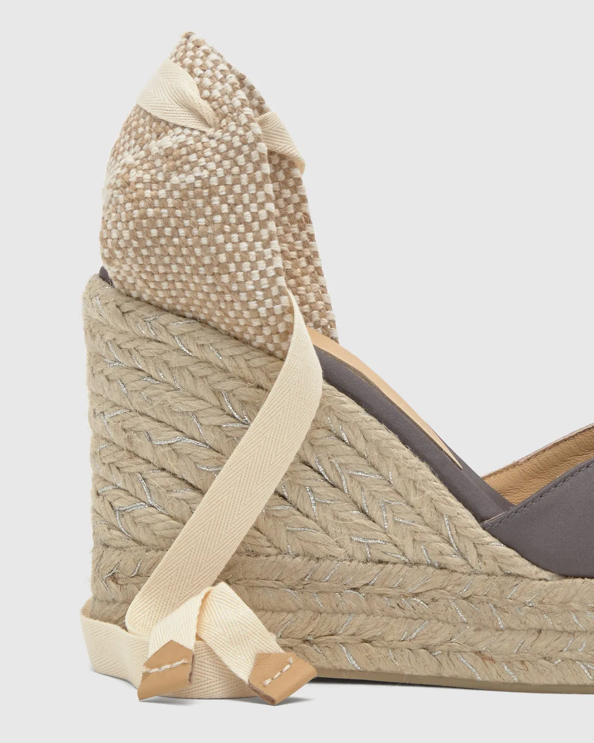 Castaner Chiara 8ED 006 espadrilles grafito satijn