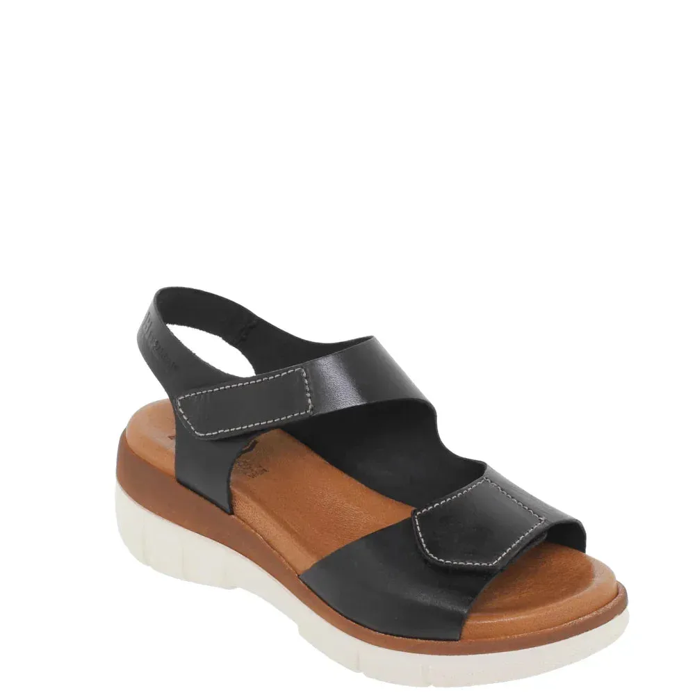 Donelli 54326 sandalen zwart leer