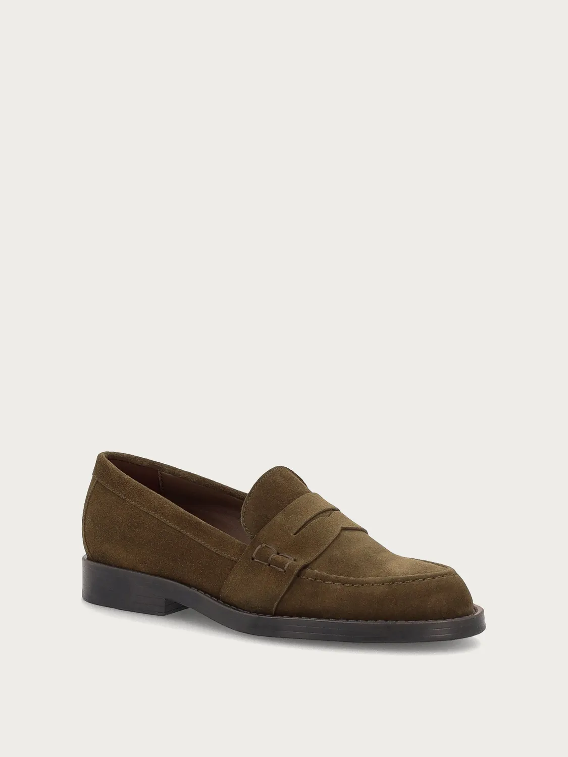 Frau Verona Varsity Loafers suède groen dames