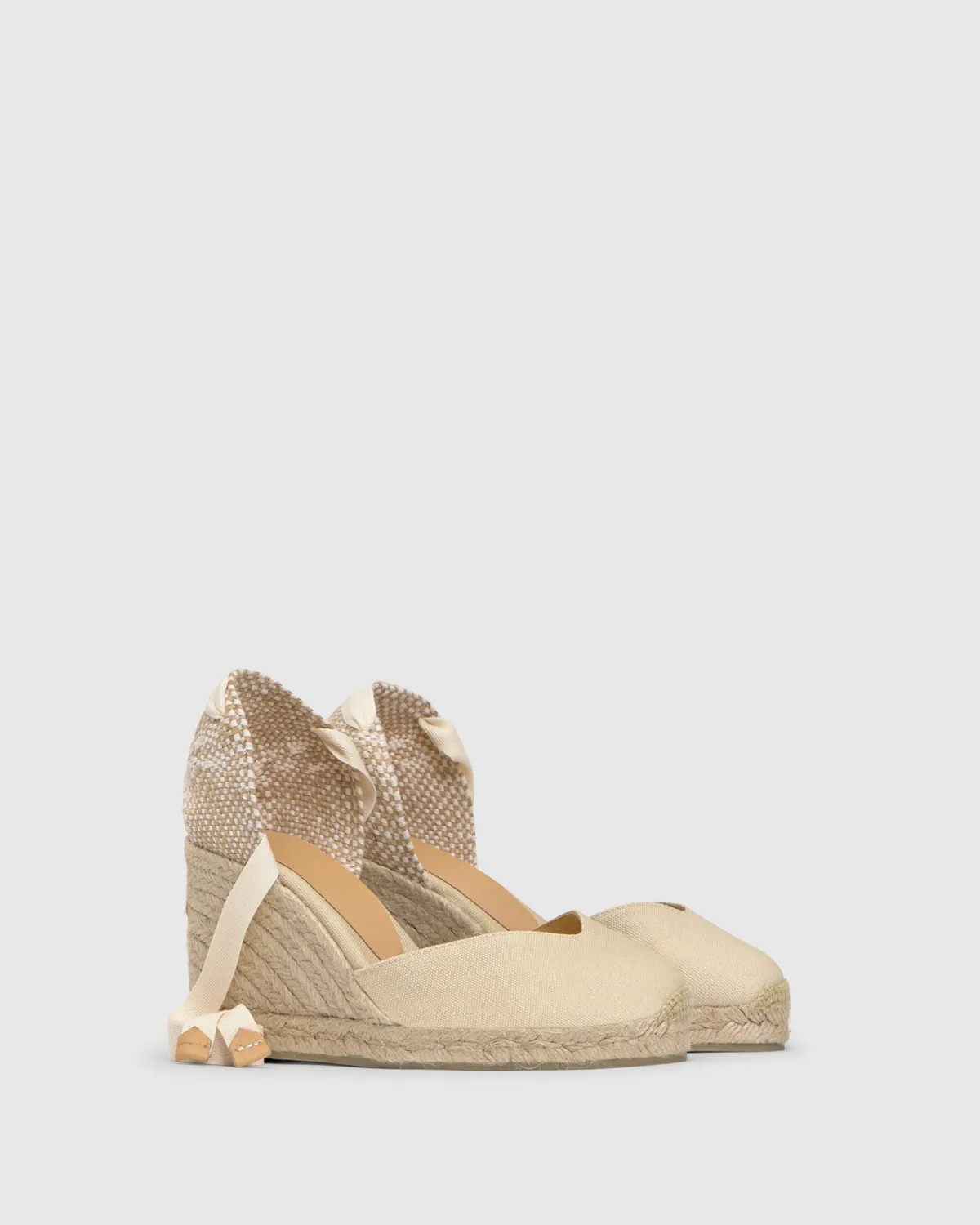Castaner Chiara 8/001 espadrilles ivoor canvas 9 cm