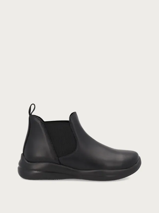 Frau Comfort Tech Beatle boots zwart gerecycled leer