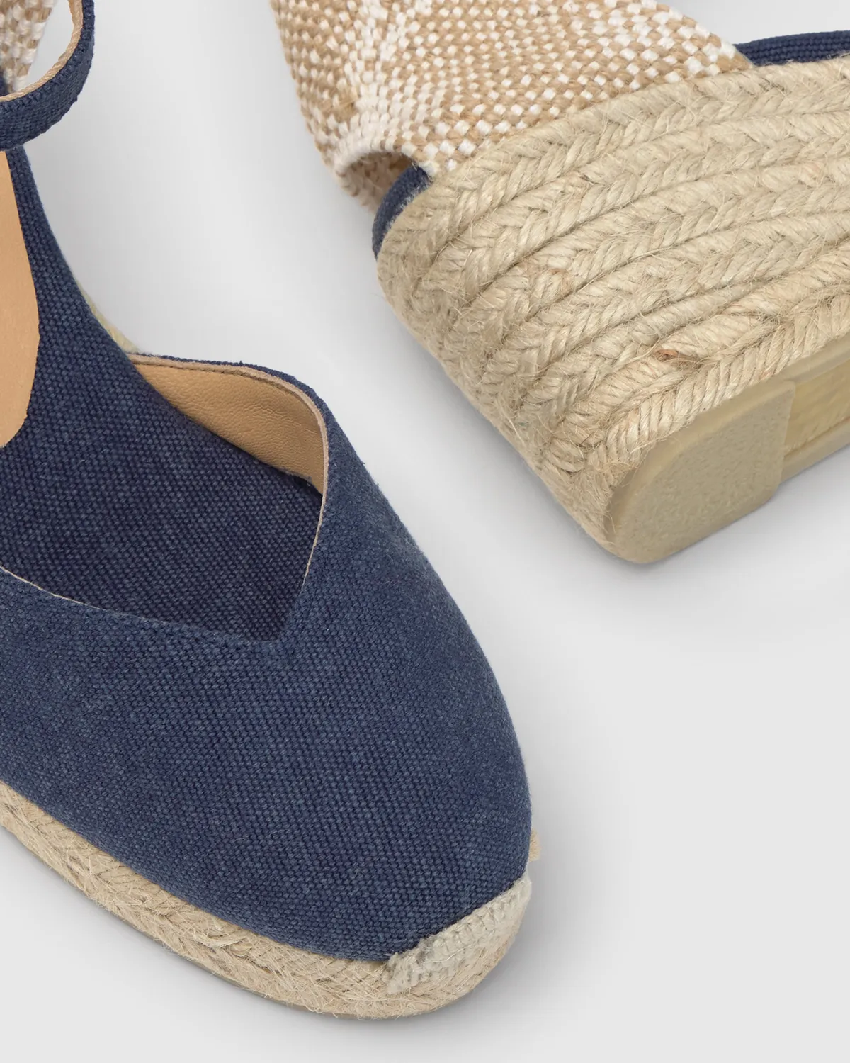 Castaner Chiarita/6/002 espadrille blauw oxford canvas