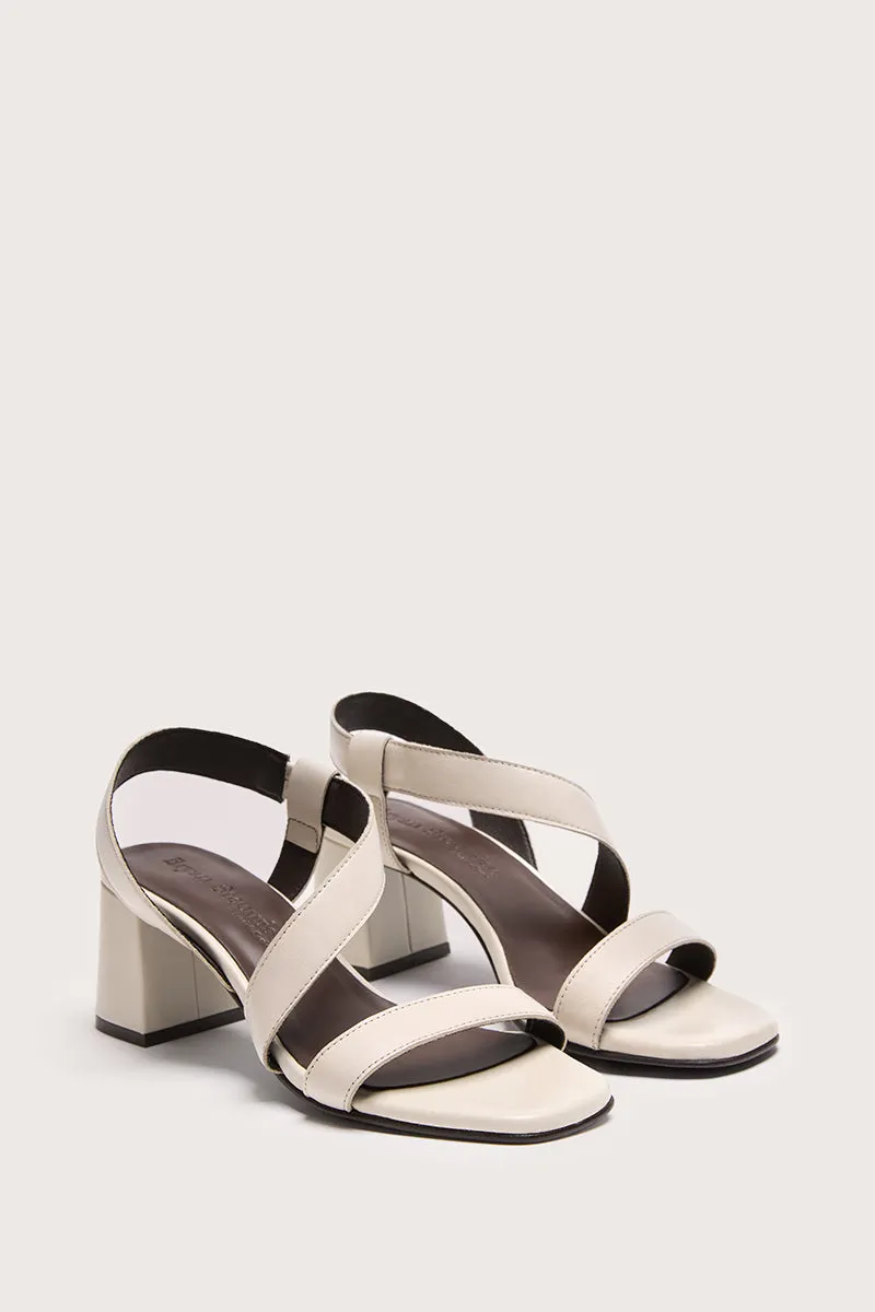 Bryan Stepwise Ivory Noe sandalen leer enkelband hoge steun