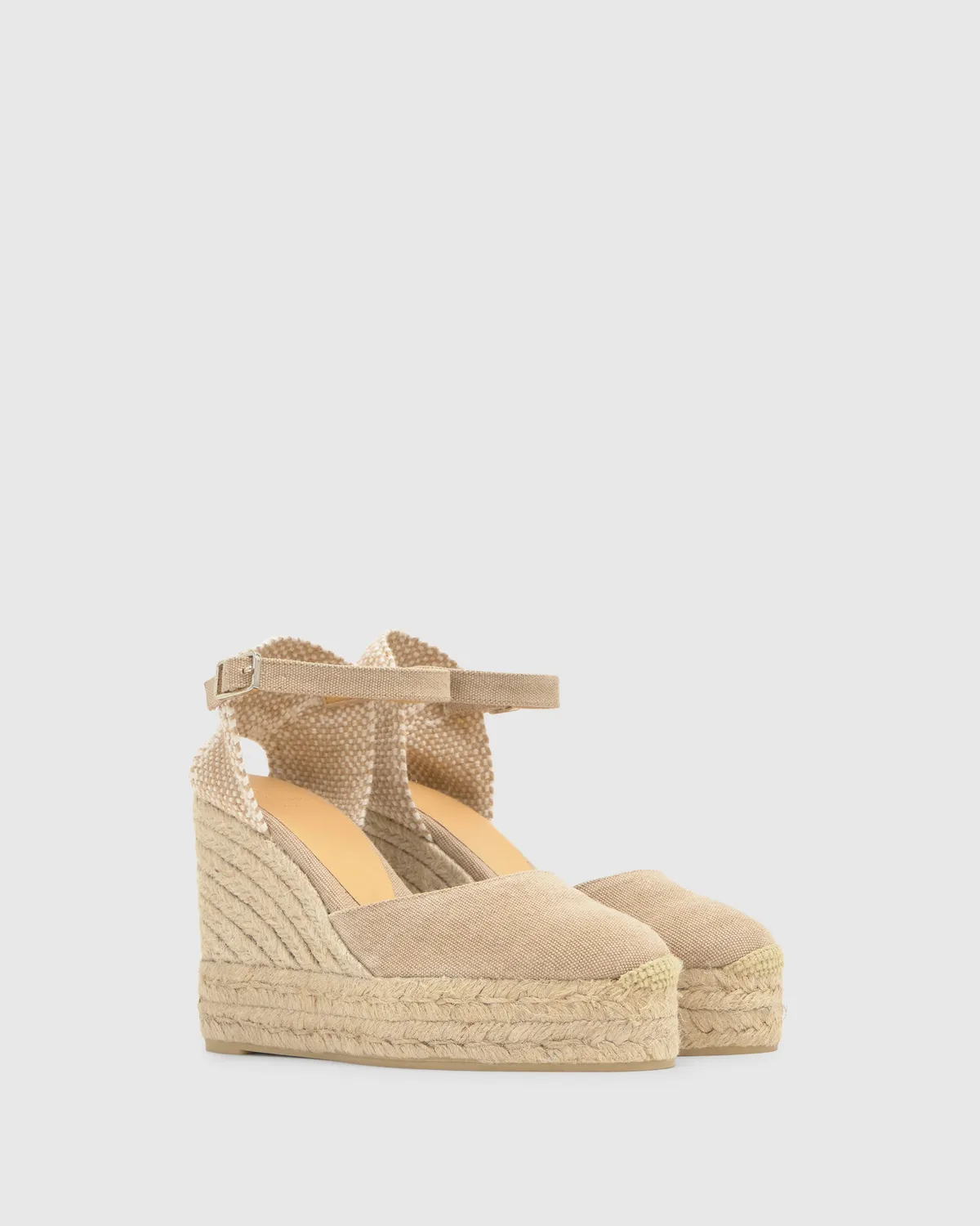 Castaner Carol 8ED/002 espadrilles beige 11 cm sleehak