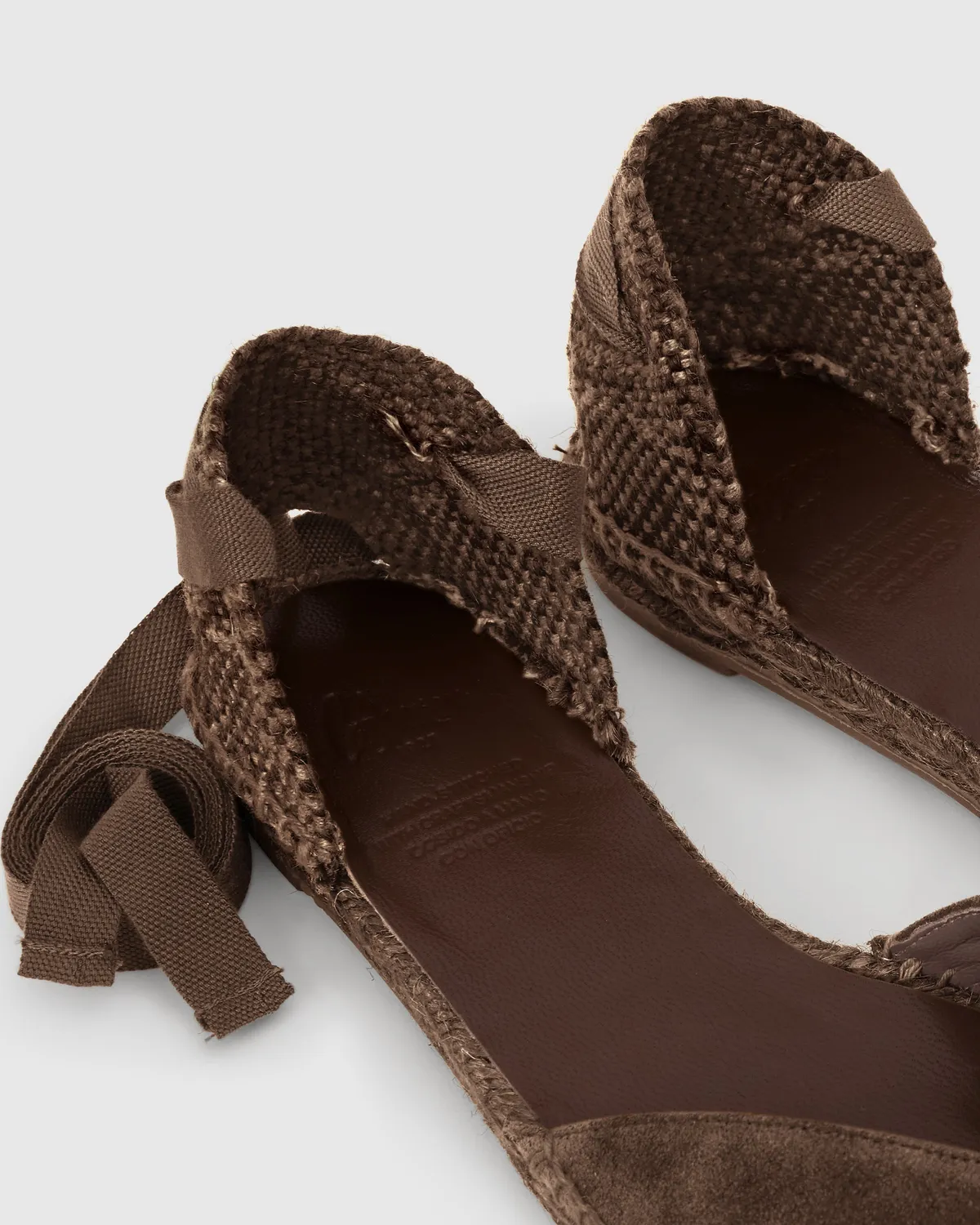 Castaner Brava C/186 espadrilles chocolade suède