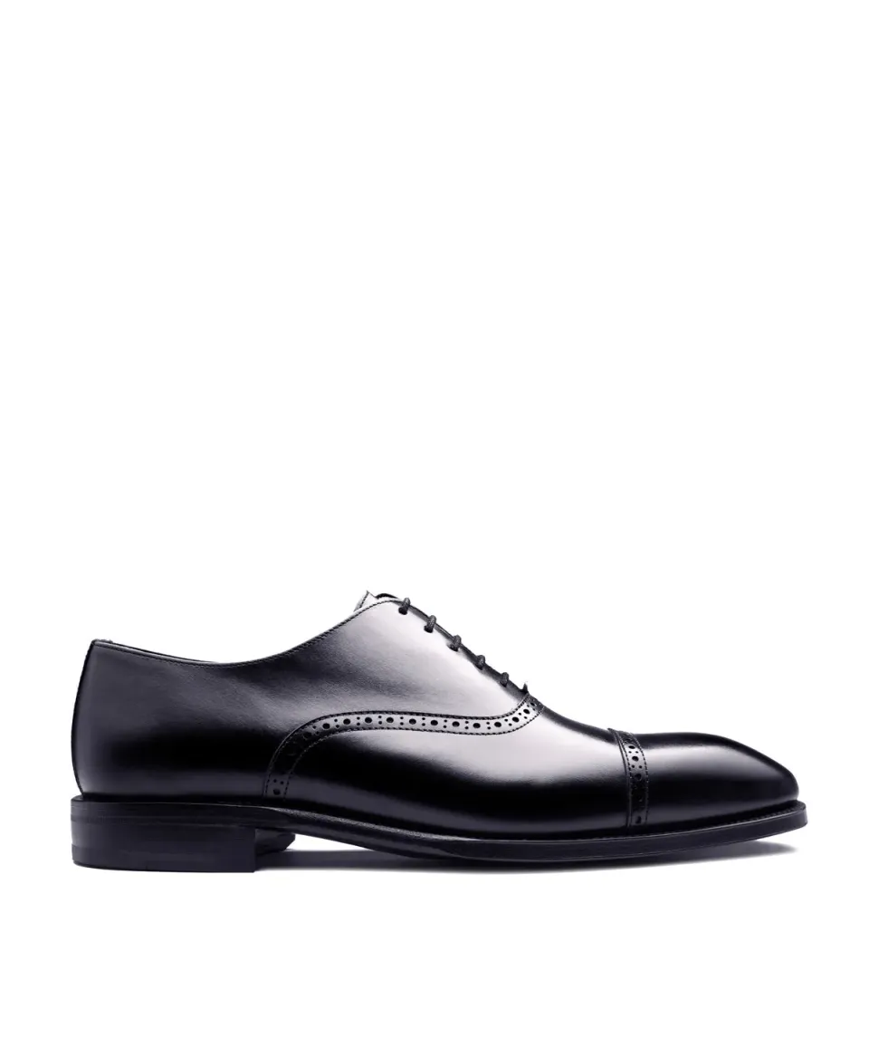 Finsbury Balmoral zwarte oxford herenschoen boxcalf