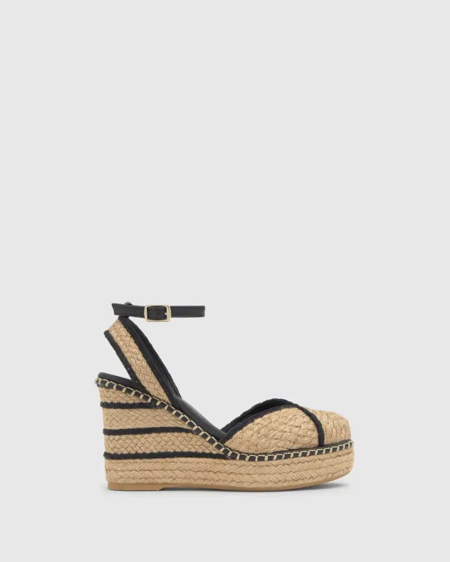 Castaner Cova 8ED/297 espadrilles naturel-zwart jute