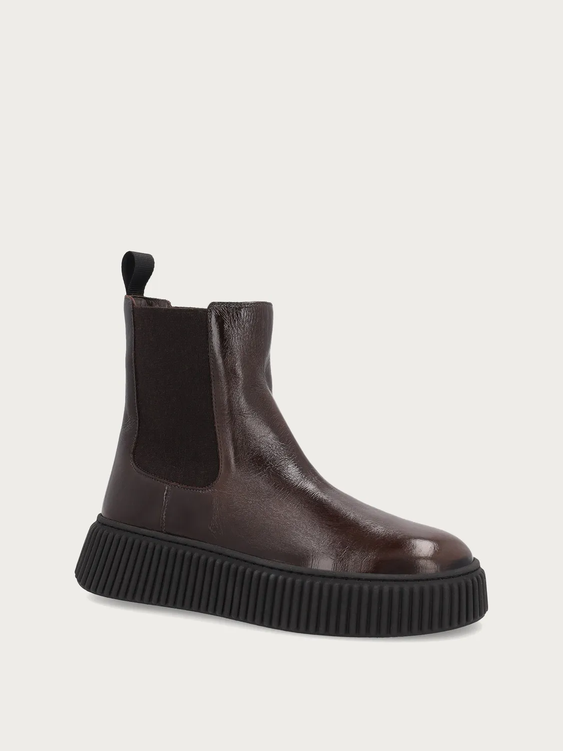 Frau Verona Beatle boots bruin gepolijst leer