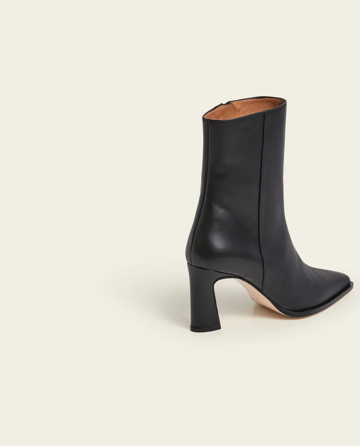 Flattered Anita Leather laarzen zwart leer hak
