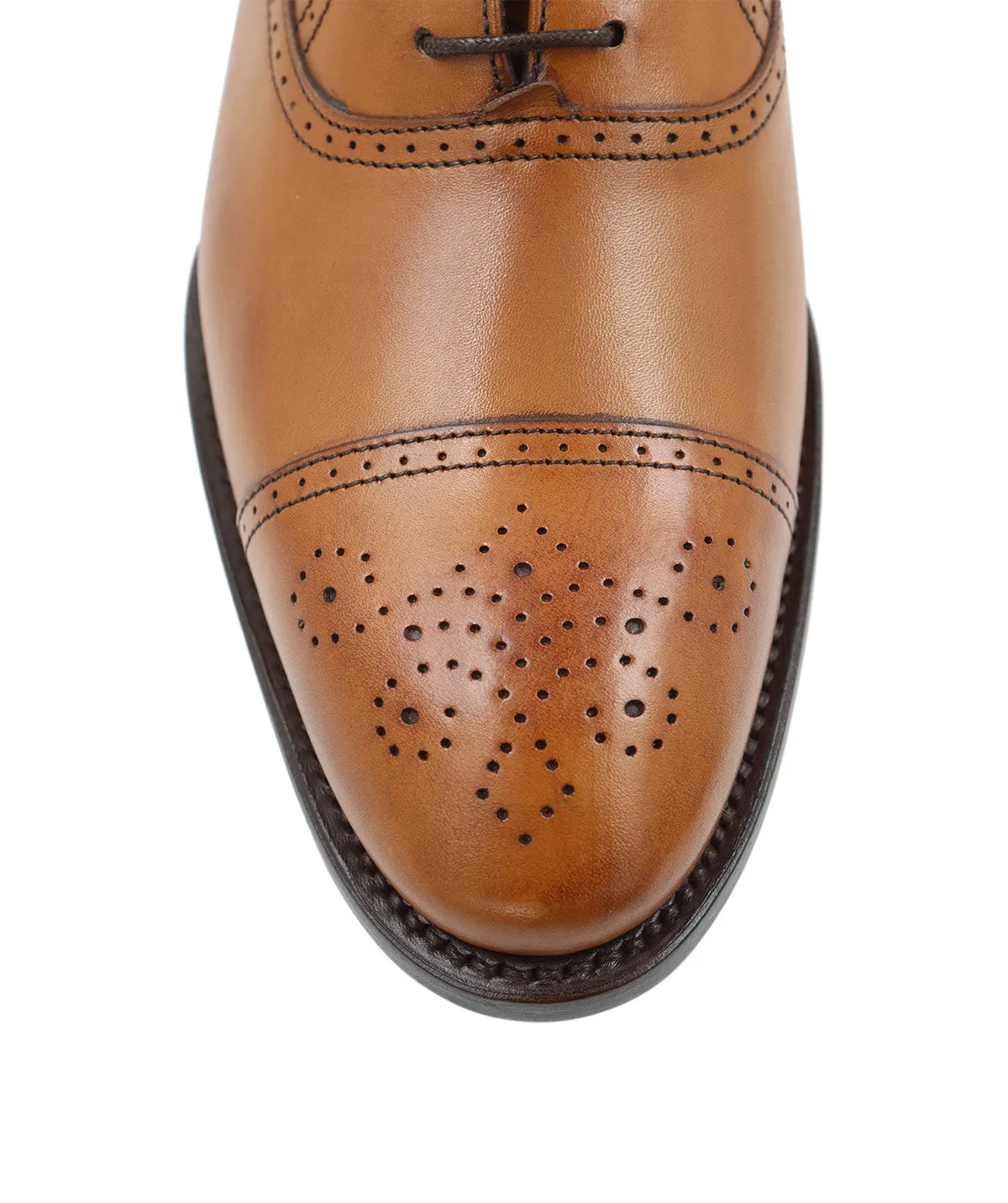 Finsbury Diplomat Gold oxfordschoen lichtbruin cap-toe