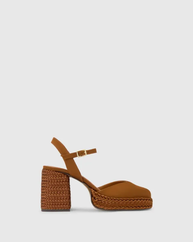 Castaner Vilnia/312 pumps ocre satijn 10cm hak