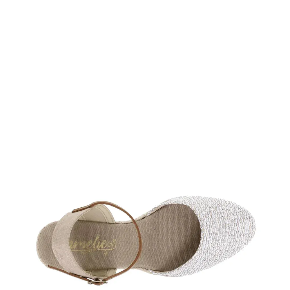 Donelli 452 espadrilles zilver dames stof