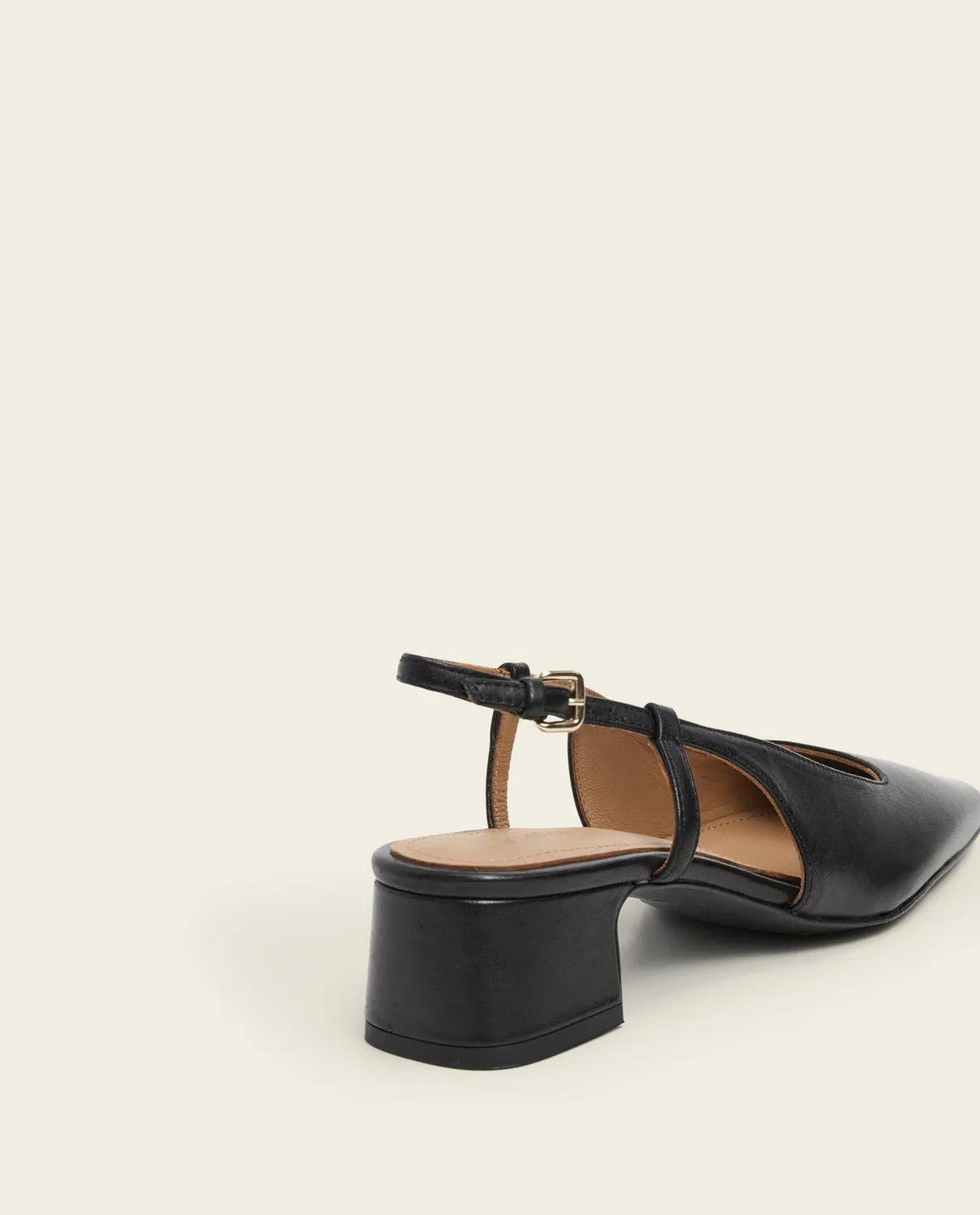 Flattered Elin Leather Black pumps zwart leer