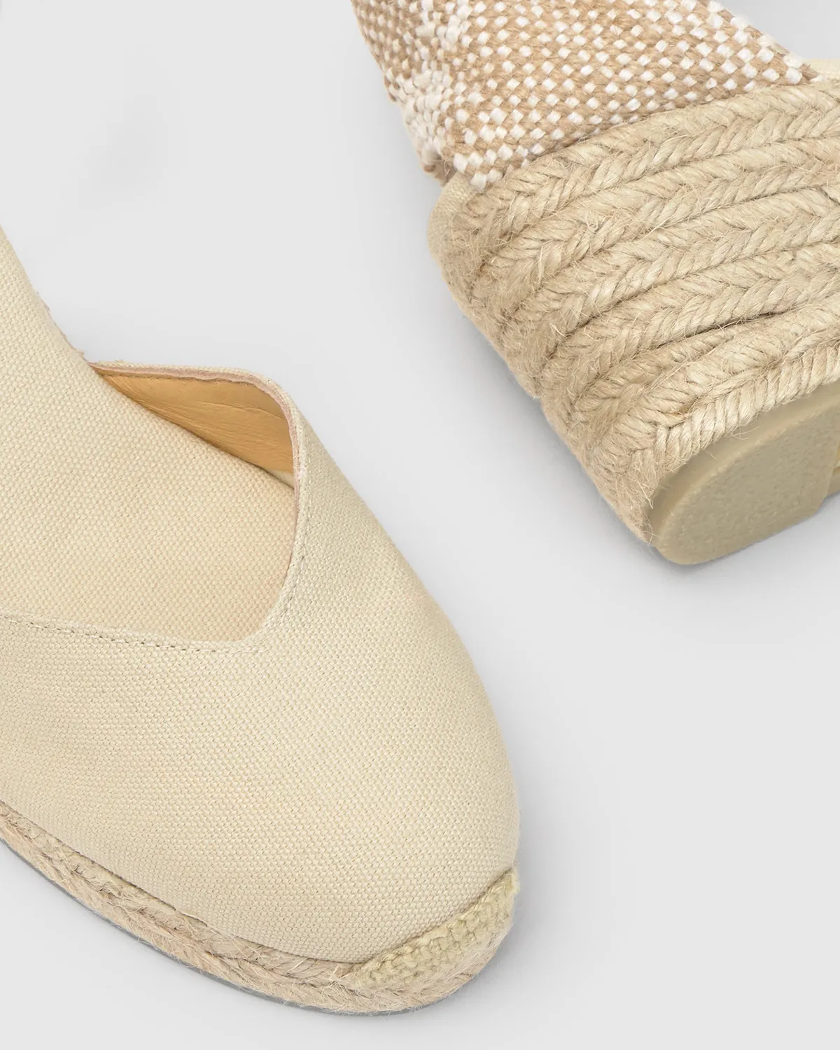 Castaner Chiarita 6/001 espadrilles ivoor 7 cm wig