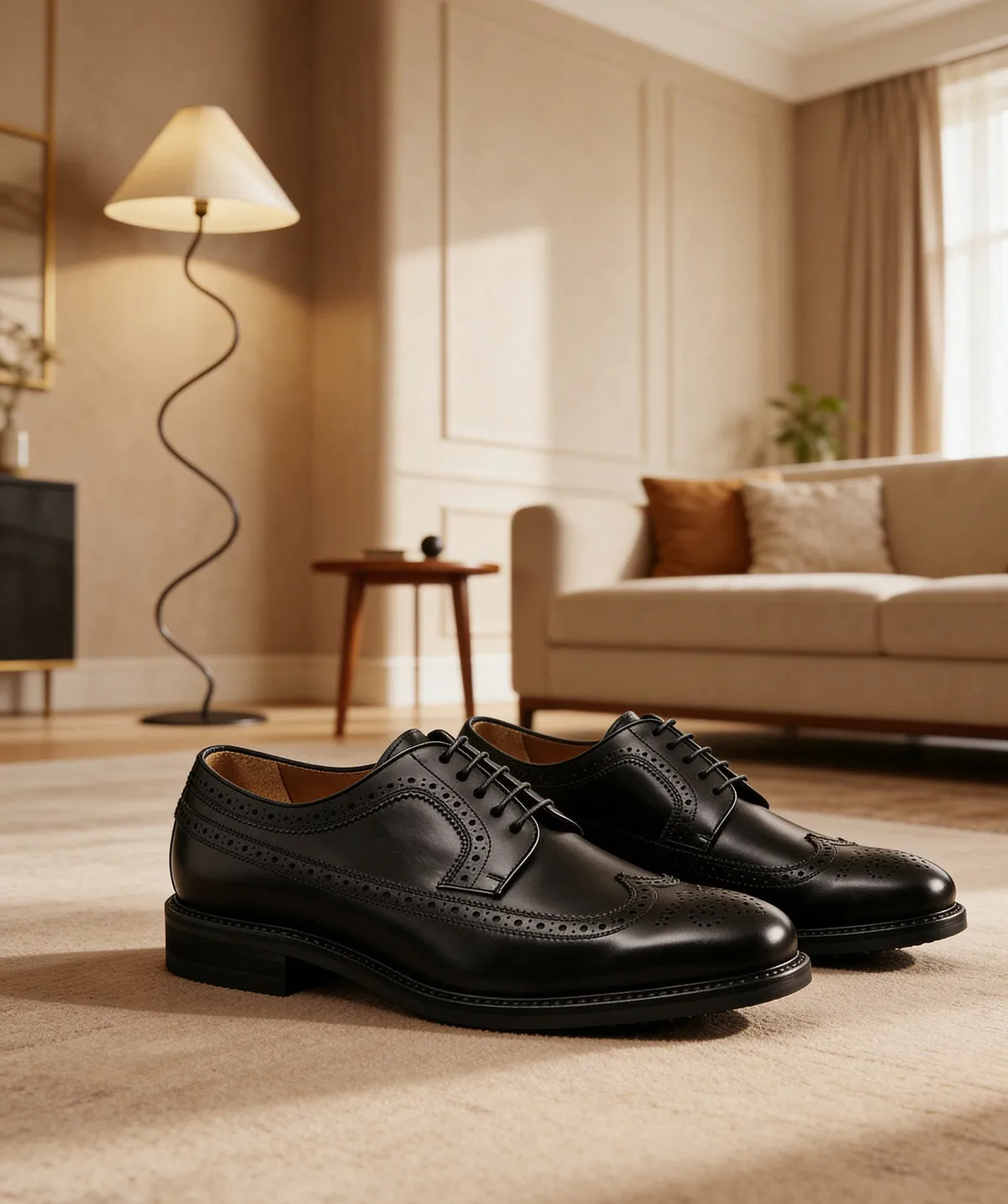 Finsbury Barton derby schoenen zwart kalfsleer