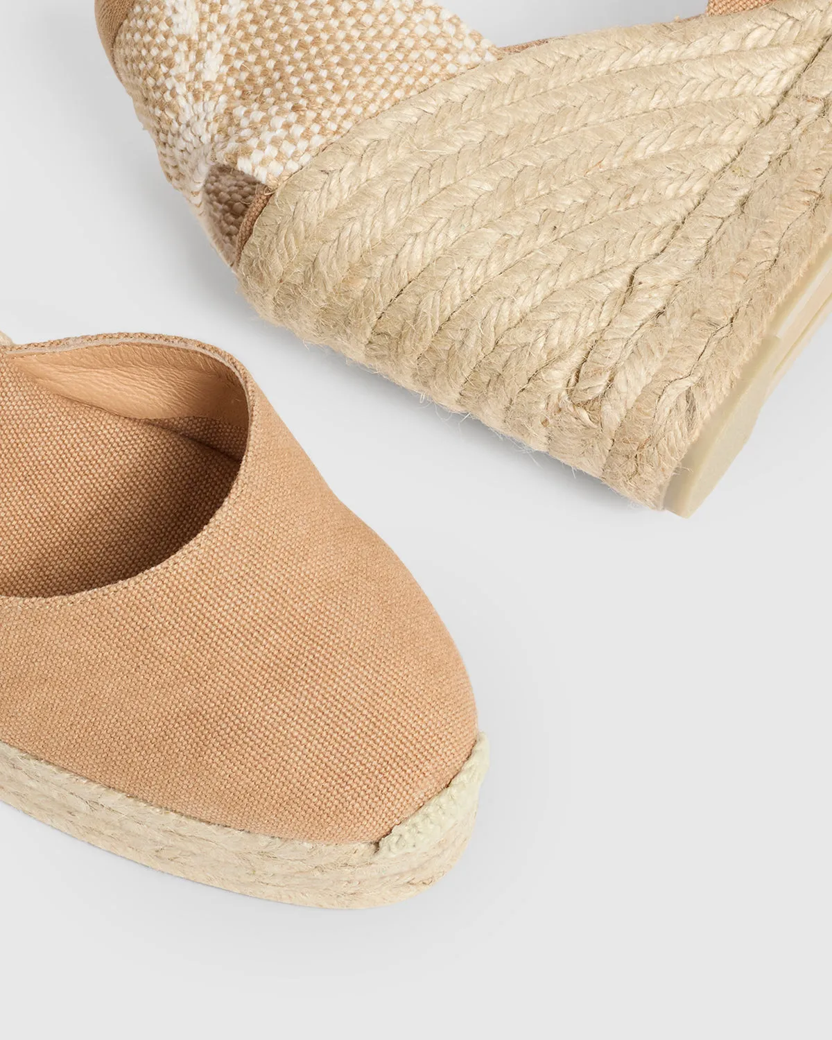 Castaner Carina 8ED/002 espadrilles toast katoen 11cm