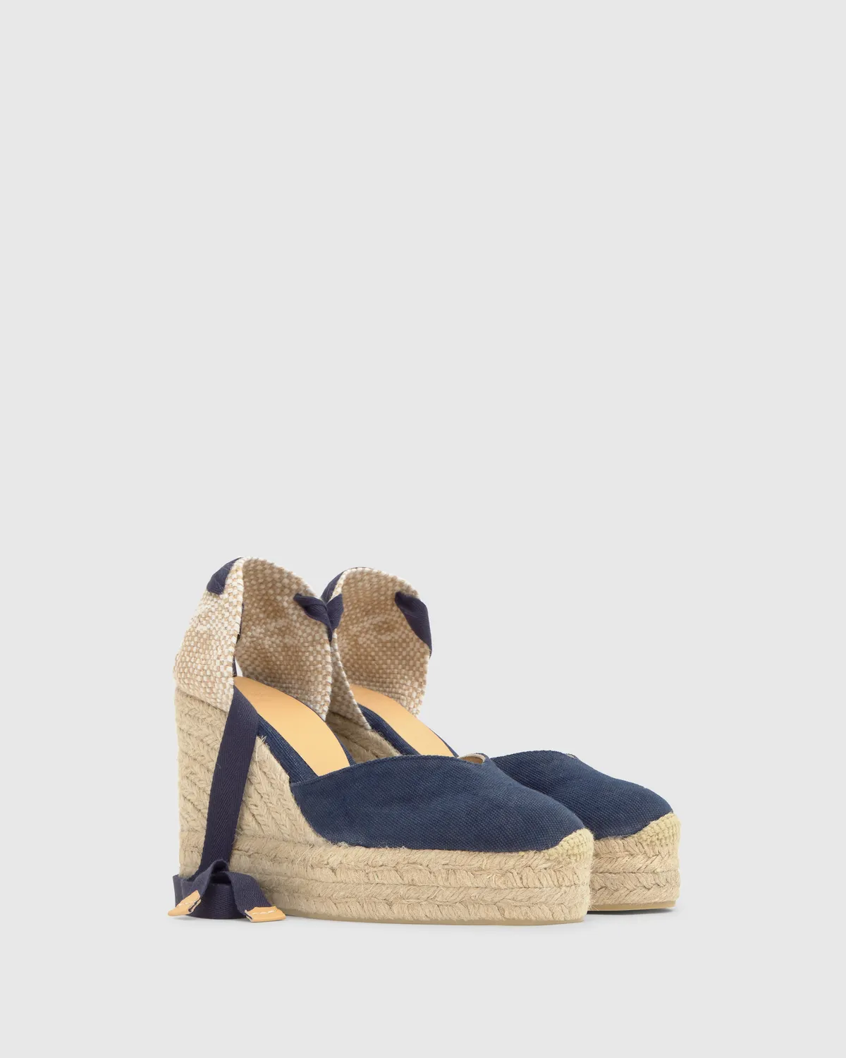 Castaner Chiara 8ED/002 espadrilles blauw – 11 cm plateau