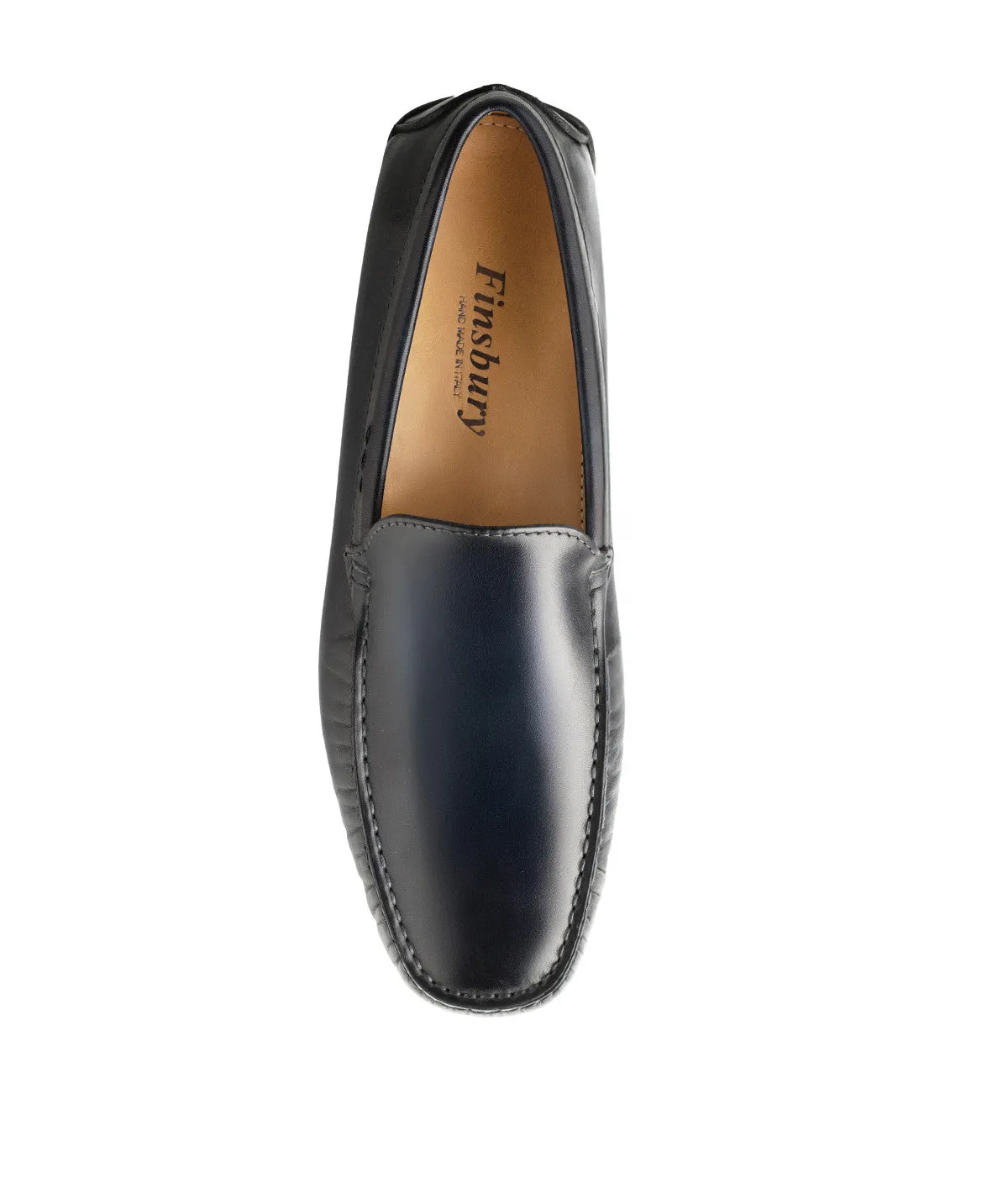Finsbury Luca loafer blauw patina leer
