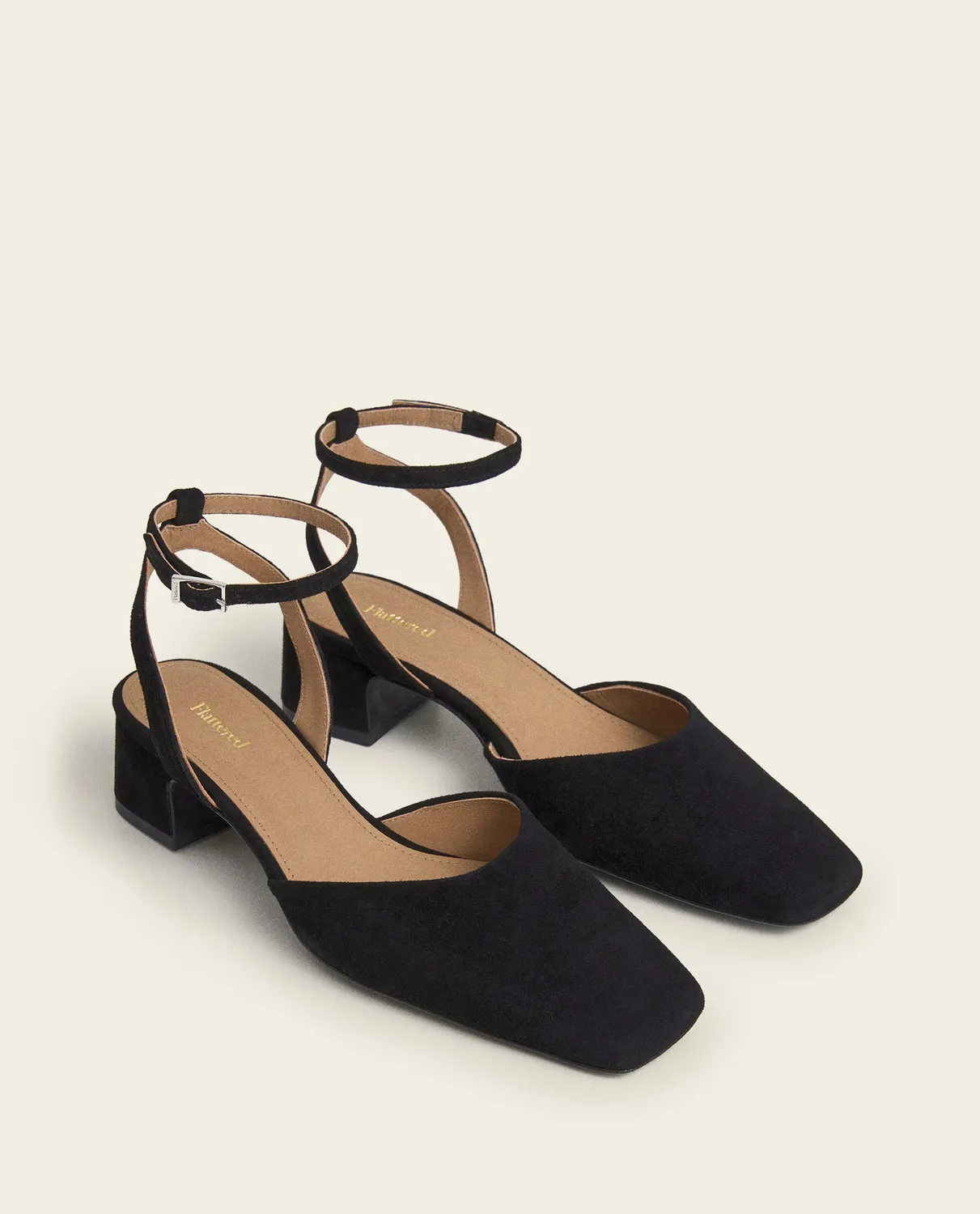 Flattered Elvira pumps zwart suède lage hak