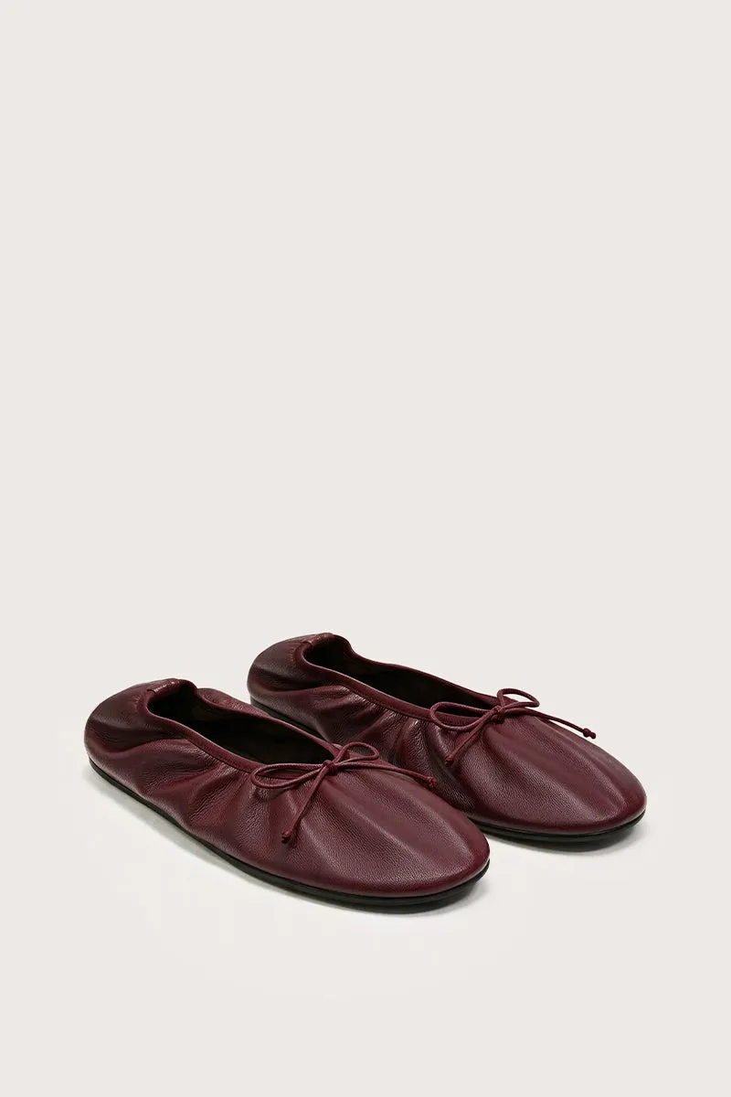 Bryan Stepwise Elia barefoot ballerina's bordeaux leer