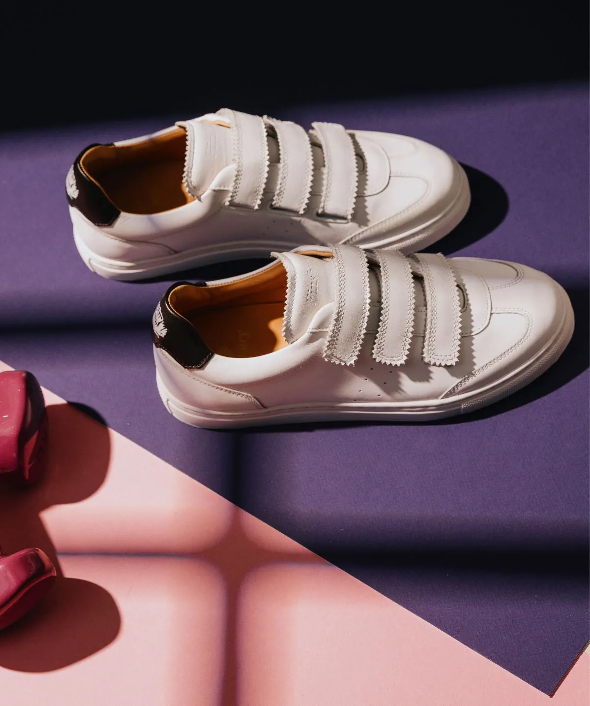 Finsbury Carolina sneakers wit klittenband dames