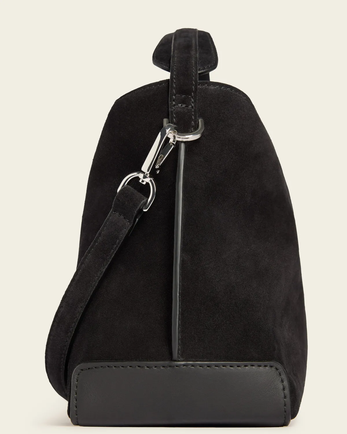Flattered Helia Handbag Suede Black handtas zwart suede