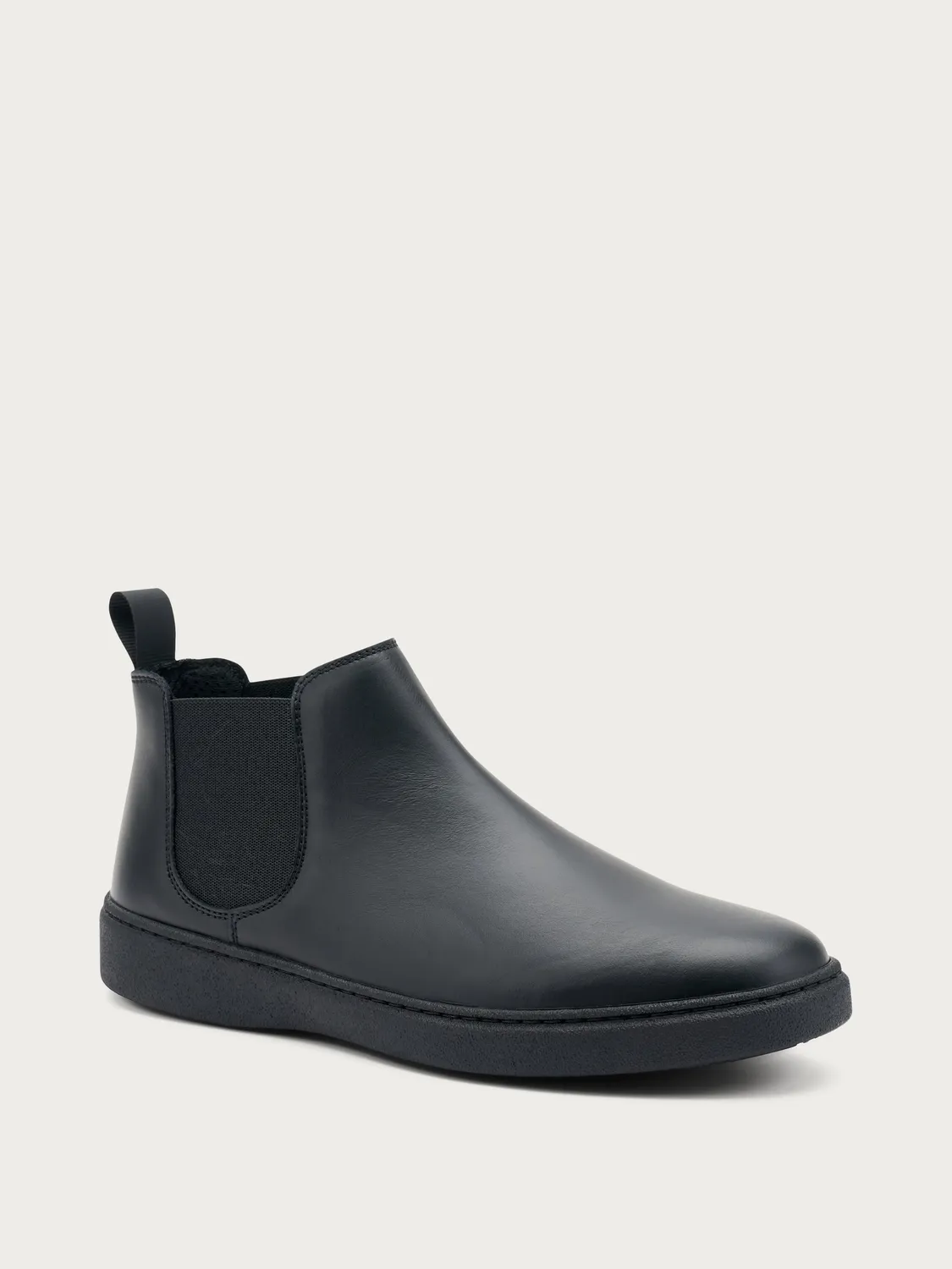 Frau Verona zwarte leren chelsea boots comfort