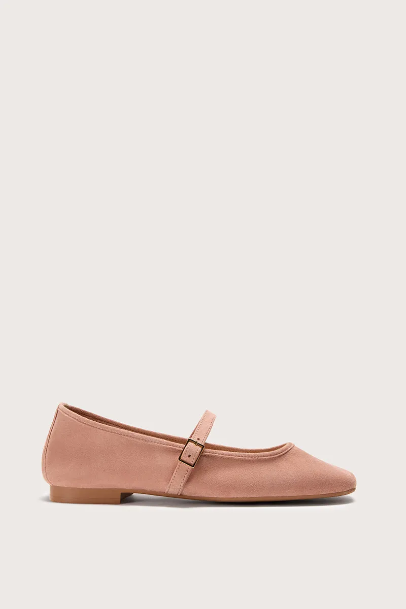 Bryan Stepwise Nicolle ballerina's nude beige leer