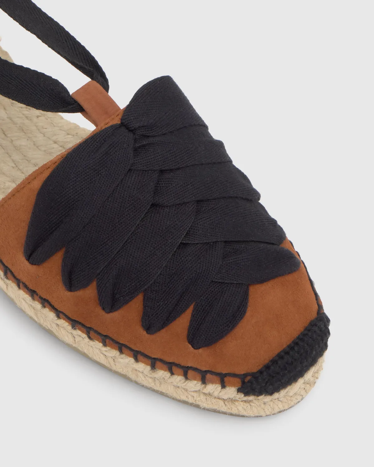 Castaner Kiva 007 espadrilles cognac – suède plat
