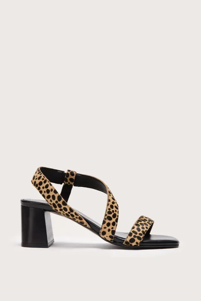 Bryan Stepwise Noe sandalen cheeta brede hak