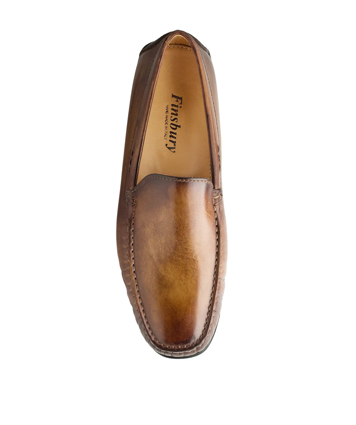 Finsbury Luca loafer lichtbruin patina leer