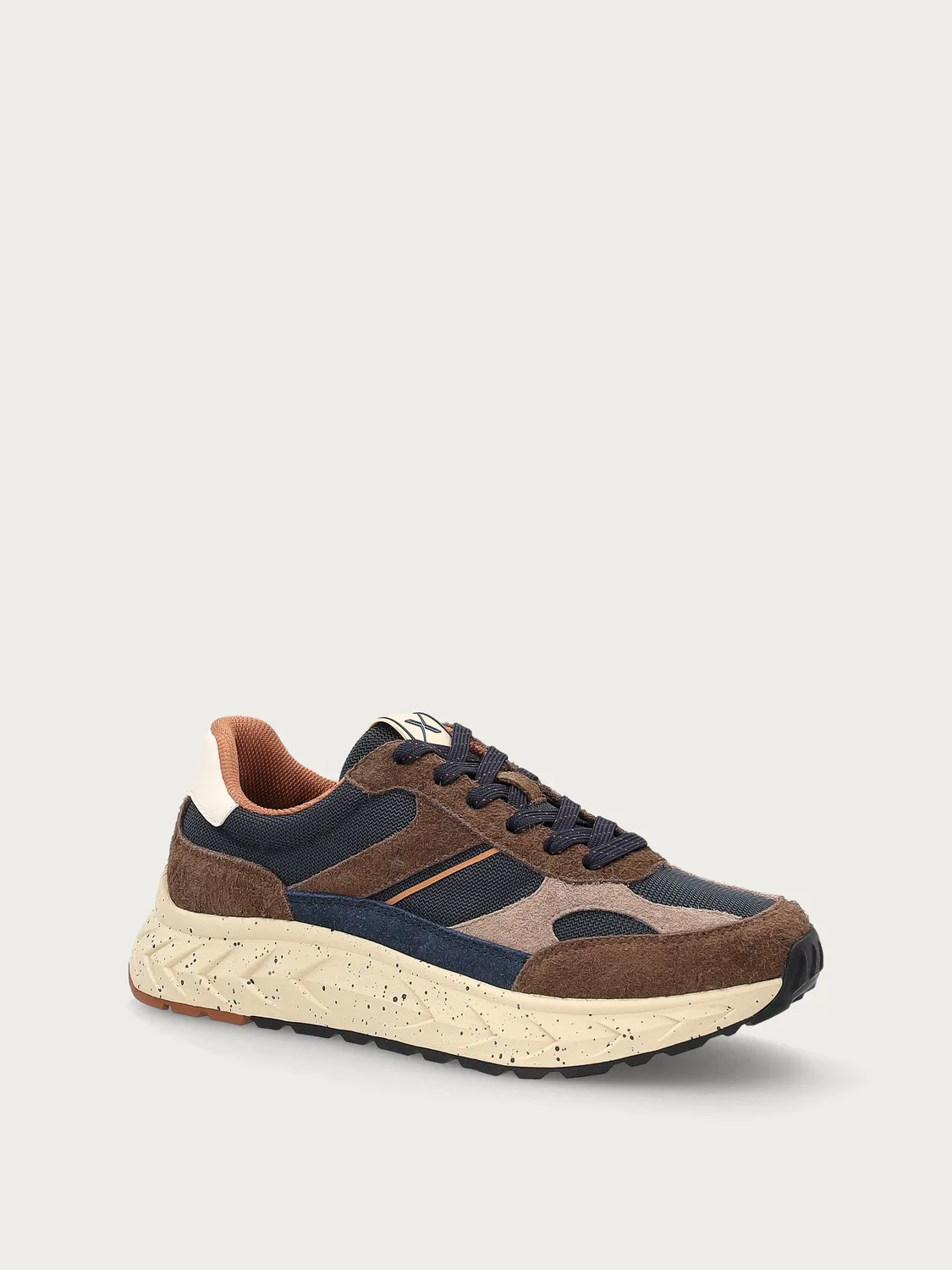 Frau Cross Hybrid sneakers blauw bruin Cordura