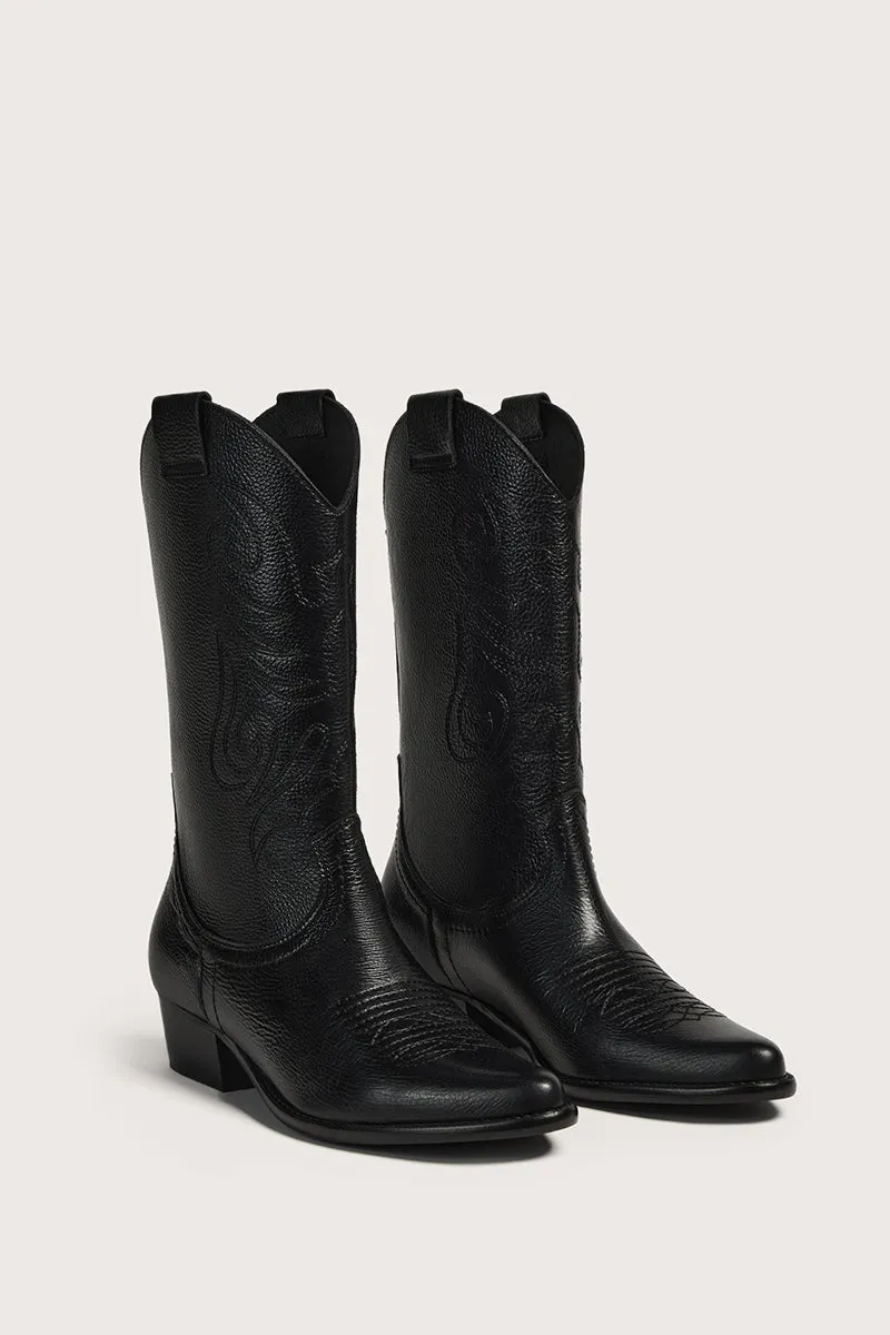 Bryan Stepwise Jandra cowboylaarzen zwart leer