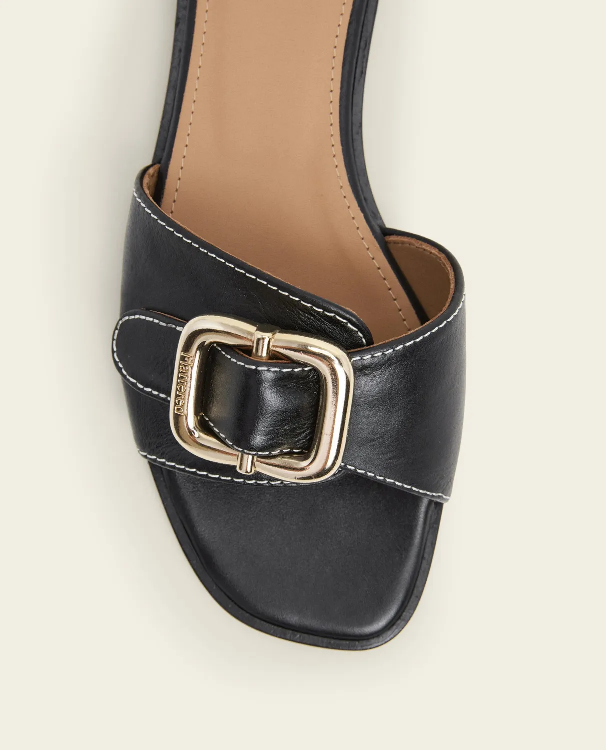 Flattered Mimi sandalen zwart leer